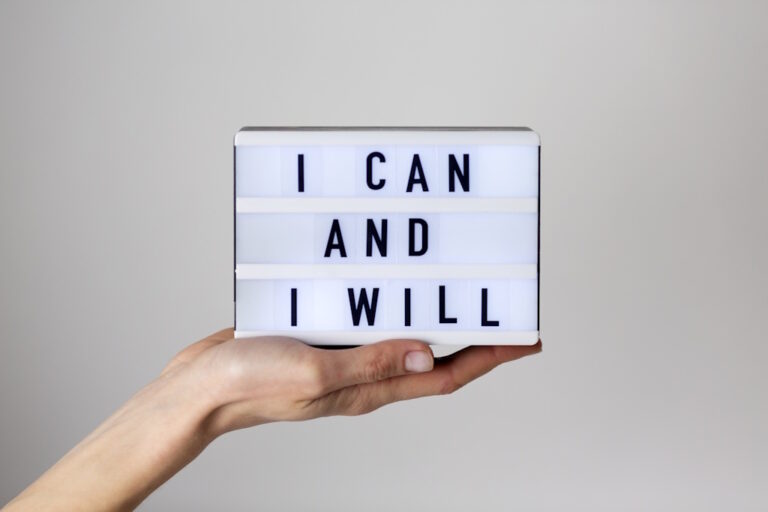 lettersign I can and I will
